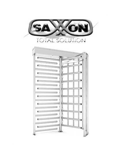 SAXXON GPC3 - Torniquete Sencillo / Alto Tráfico / Cuerpo Completo / Bidireccional / Acero Inoxidable IP66 / Uso Exterior e Interior / Compatible con Controles de Acceso / Sobre Pedido T. E. de 2 a 3 Semanas