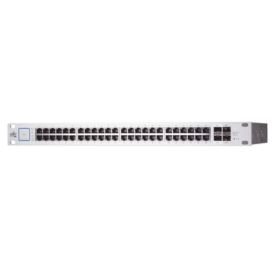 UniFi Switch PoE+ Administrable de 48 puertos 10/100/1000 Mbps, 2 puertos SFP Gigabit , 2 puertos SFP+ 10 G, 500W