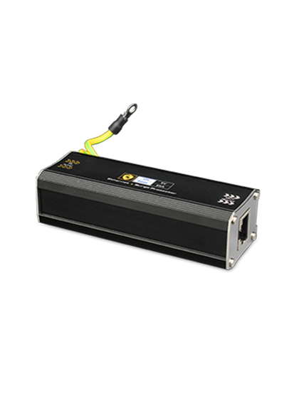 UTEPO USP201E -Protector de descargas eléctricas y electrostáticas para equipos de red /1 puerto FE /Para equipos de red(Camaras IP,NVR,Access Point, Impresoras, Laptop o PC, switch POE) /Ideal para CCTV/Hasta 25V