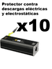 KIT 10 PIEZAS UTEPO USP201E -Protector de descargas eléctricas y electrostáticas para equipos de red /1 puerto FE /Para equipos de red(Camaras IP,NVR,Access Point, Impresoras, Laptop o PC, switch POE) /Ideal para CCTV/Hasta 25V