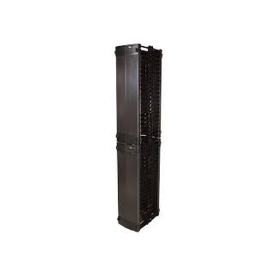 Organizador Value Vertical Doble de 45UR, Fabricado en Acero Laminado en Frio, 6in (152mm) de Ancho