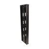 Organizador RouteIT Vertical Doble de 45UR,  Fabricado en Acero Laminado en Frío 16AWG, 6in (152mm) de Ancho