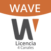 Licencia Wisenet Wave Para 4 Canales  de Grabador Hanwha