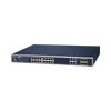Switch Administrable 16 puertos 10/100/1000 802.3at PoE 230W y 4 puertos GigabitTP/SFP Combo