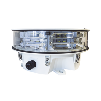 Lámpara de Obstrucción LED Blanca de Media Intensidad,  Tipo L-865 acorde con FAA AC-70/7460-1L,  (120 - 240 V ca).