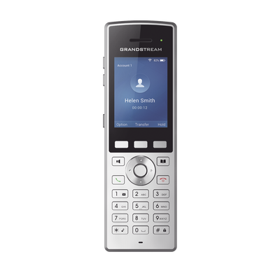 Teléfono WiFi portátil empresarial con 2 lineas y cuentas SIP, Bluetooth y botón Push-to-talk