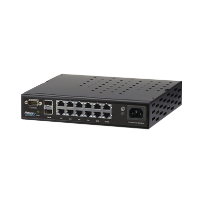 Switch WISP PoE Administrable de 14 puertos (12 PoE Gigabit + 2 SFP) 250W, entrada de 110-120 Vca y 210-230 Vca