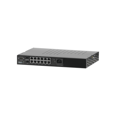 Switch WISP PoE Administrable de 14 puertos (12 PoE Gigabit + 2 SFP) 400W, entrada de 110/220 Vca