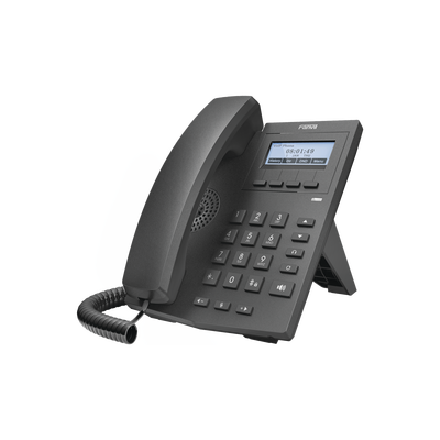 Teléfono IP empresarial para 2 lineas SIP con pantalla LCD 128 x 48 Px y conferencia de 3 vías