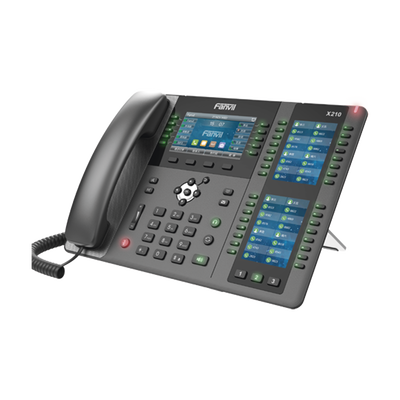 Teléfono IP ideal para recepción hasta 20 líneas SIP, PoE, 106 botones DSS, Bluetooth integrado para diademas, puertos Gigabit, soporta recepción video