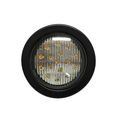 Luz direccional LED Ambar circular con montaje de ojal de 5.4 pulgadas
