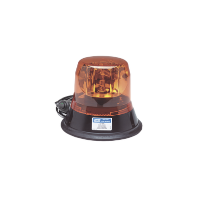 Baliza rotativa color ambar, SAE Clase I, montaje de succión magnética
