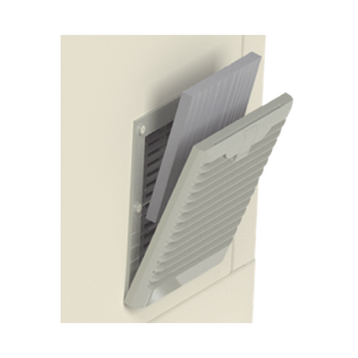 Rejilla para Respiración de Gabinete tipo LPFORTE con Filtro, para ventilador de 12 x 12 cm