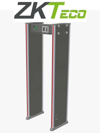 ZKTECO D2180 - Arco Detector de Metales de 18 Zonas / Pantalla LCD 3.5° /  256 Niveles de Sensibilidad /  Contador para Alarma y Personas