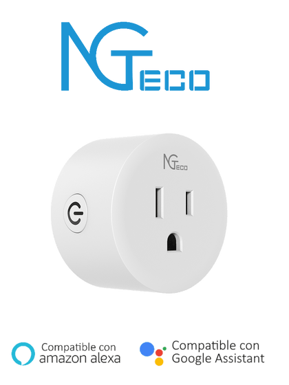 NGTECO NGP300 - Contacto Inteligente WiFi / Control Remoto vía App /  Personalice Horarios   / Control por Voz / Compatible con Amazon Alexa y Asistente de Google  #HotSale
