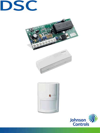DSC DIRECCIONABLE - Paquete Módulo Expansor  Direccionable compatible con Power Series PC5100 con sensores, 1 AMP701 contacto puerta o ventana, y1 AMB300 det movimiento