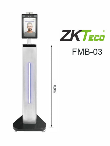 ZKTECO FMB03 - Soporte de Pedestal para Interior / Compatible con Equipos De Medición De Temperatura y Serie Visible Light ZKTeco / Altura: 83.2 cm / Compatible con Terminales Visible Light/