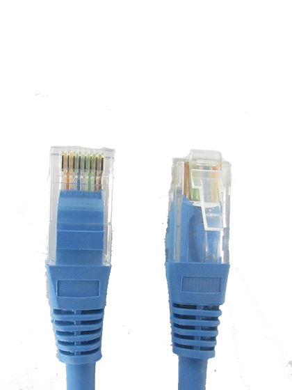 SAXXON P5E3UA - Cable patch cord UTP 3 metros / CAT 5E / Color azul #LosIndispensables
