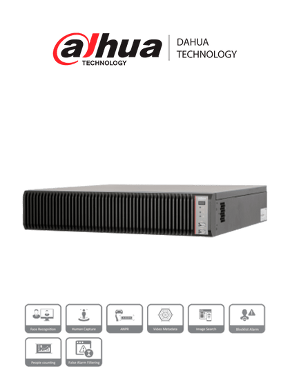 DAHUA DHI-IVSS7108-1M - Servidor de Video con Inteligencia Artificial/ 128 Canales IP/ Hasta 40 Canales de Reconocimiento Facial con Camaras FD/ 8 Bahias de HDD/ RAID 0/1/5/6/10/ Protección Perimetral/ 16&8 E&S de Alarma/ #LoNuevo