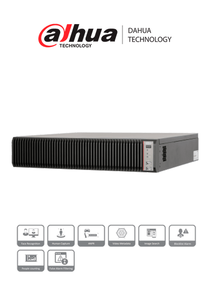 Dahua IVSS7108-2M - Servidor de Video con Inteligencia Artificial/ 128 Canales IP/ Hasta 80 Canales de Reconocimiento Facial con Cámaras FD/ 8 Bahías de HDD/ RAID 0/1/5/6/10/50/60 Protección Perimetral/ 16&8 E&S de Alarma/